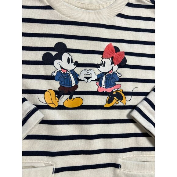 Disney Baby GAP Mickey Minnie Infant Girls Sweatshirt Top Size 18-24 months Exce - Picture 5 of 5